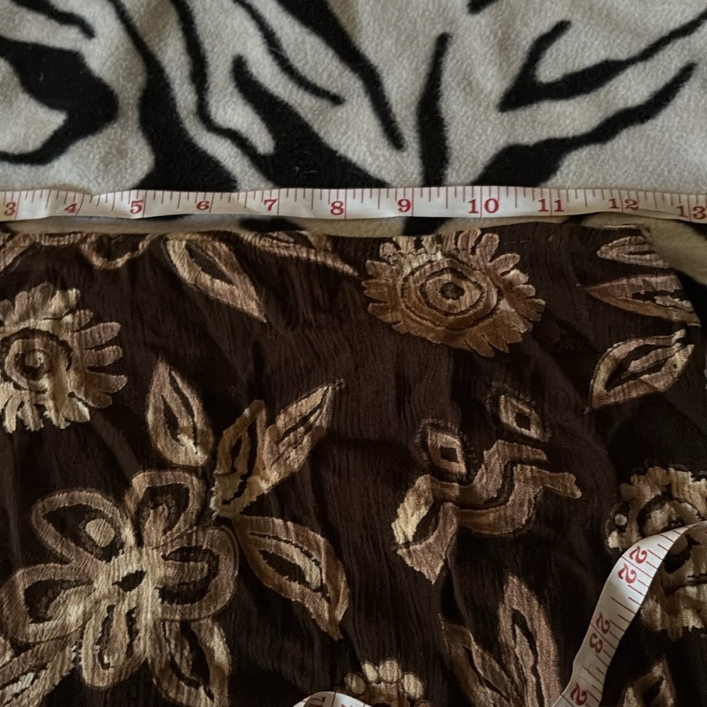 Vintage brown floral skirt🐻🍂 - Picture 5 of 6